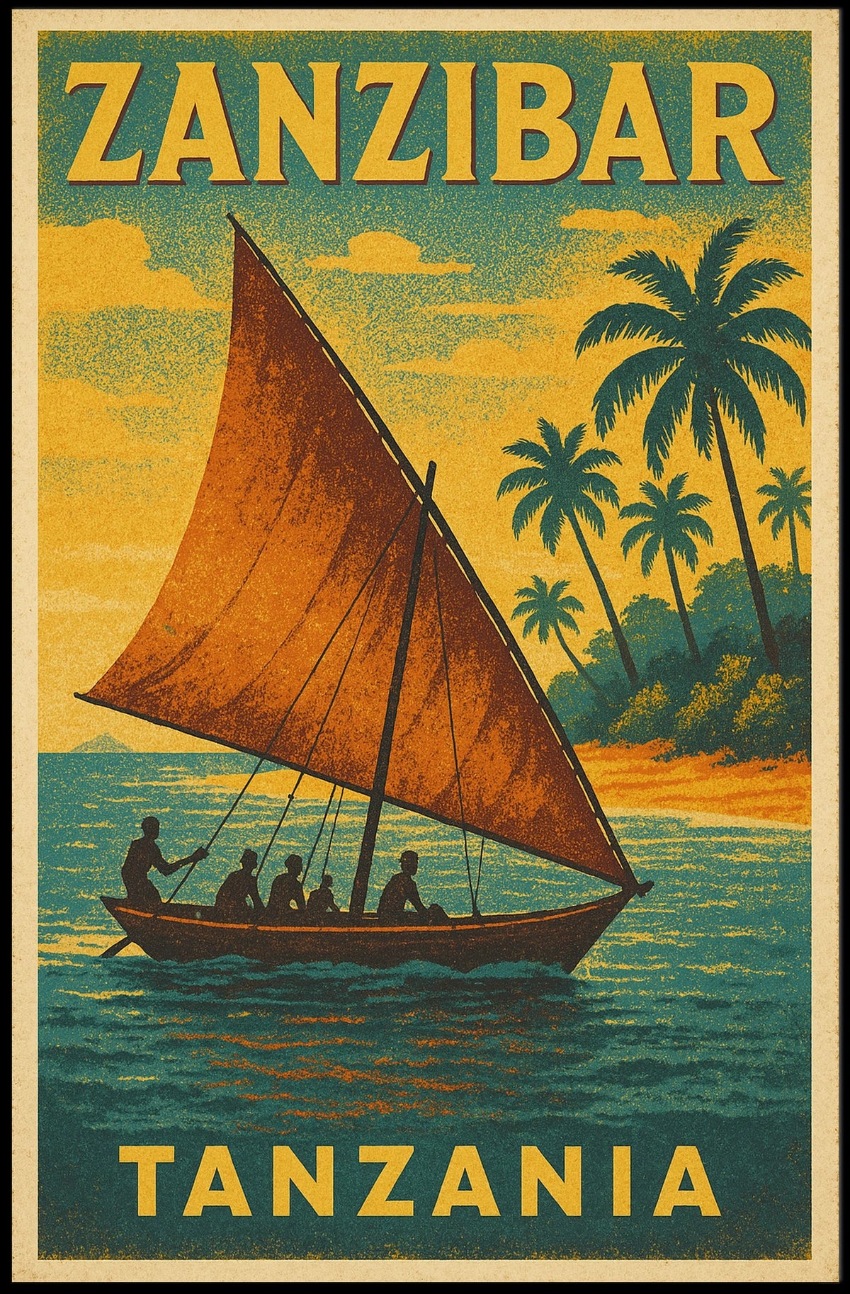 Zanzibar Travel Poster
