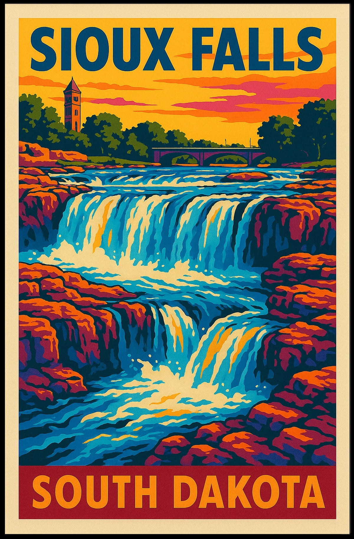 Sioux Falls South Dakota Poster