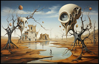 Dreamscape with Eerie Eye Trees Fantasy or Mythology Poster