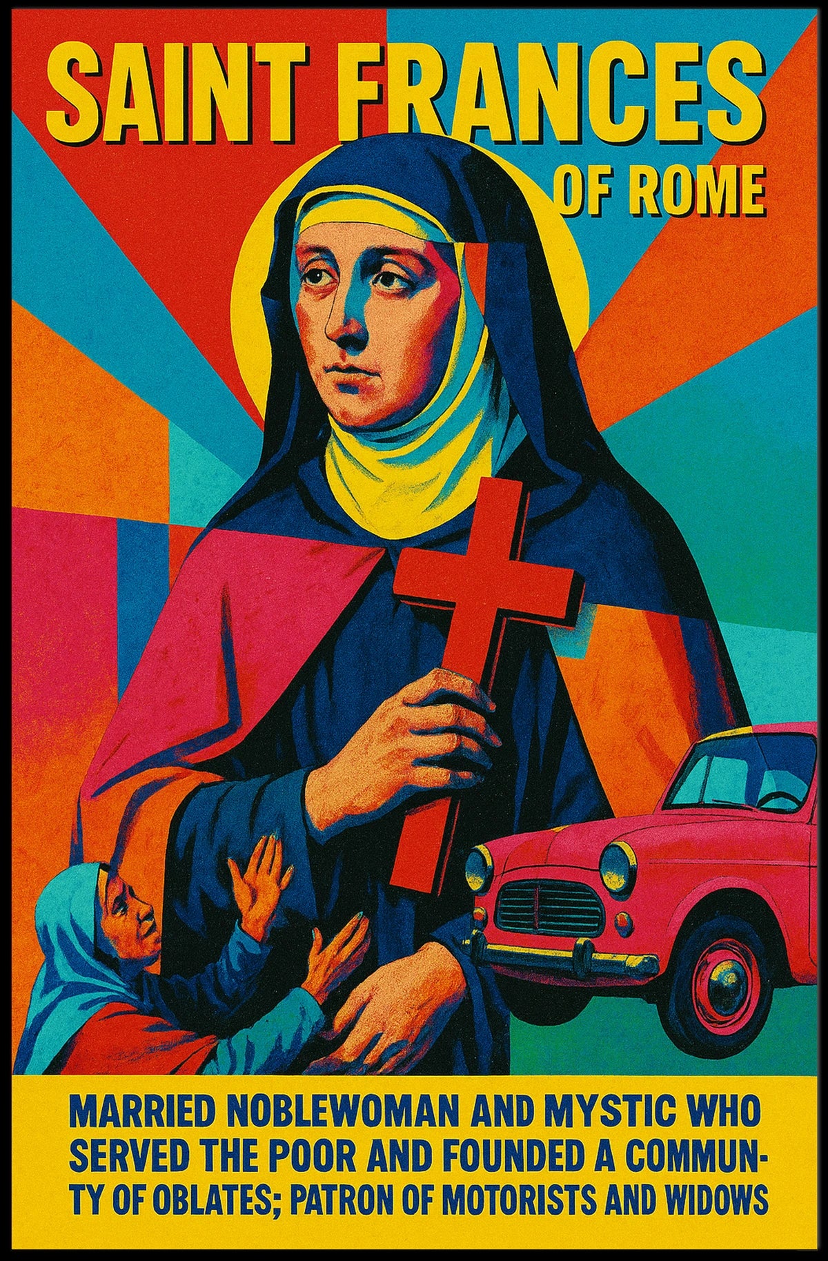 Saint Frances Of Rome Poster