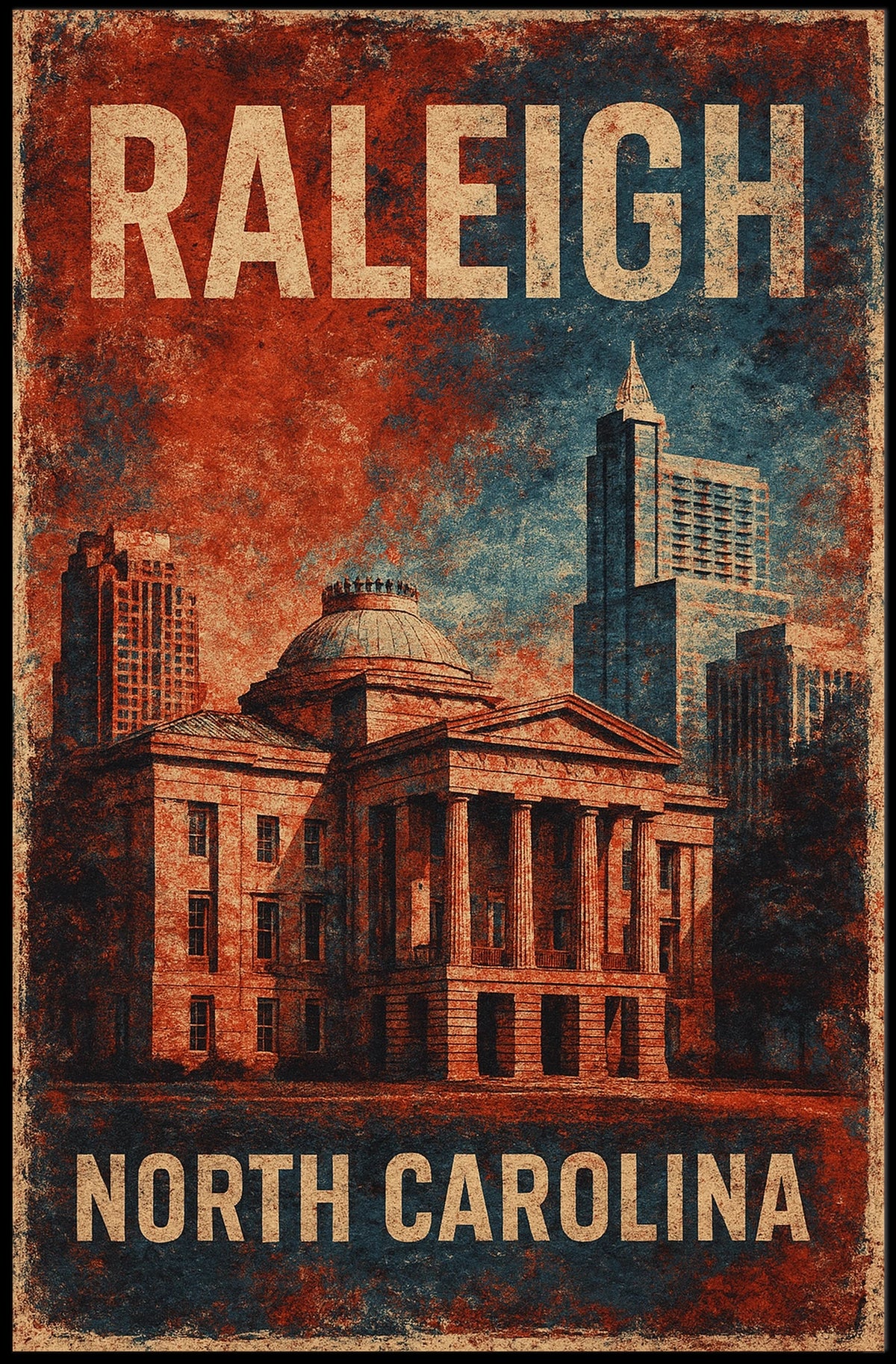 Raleigh, North Carolina Poster