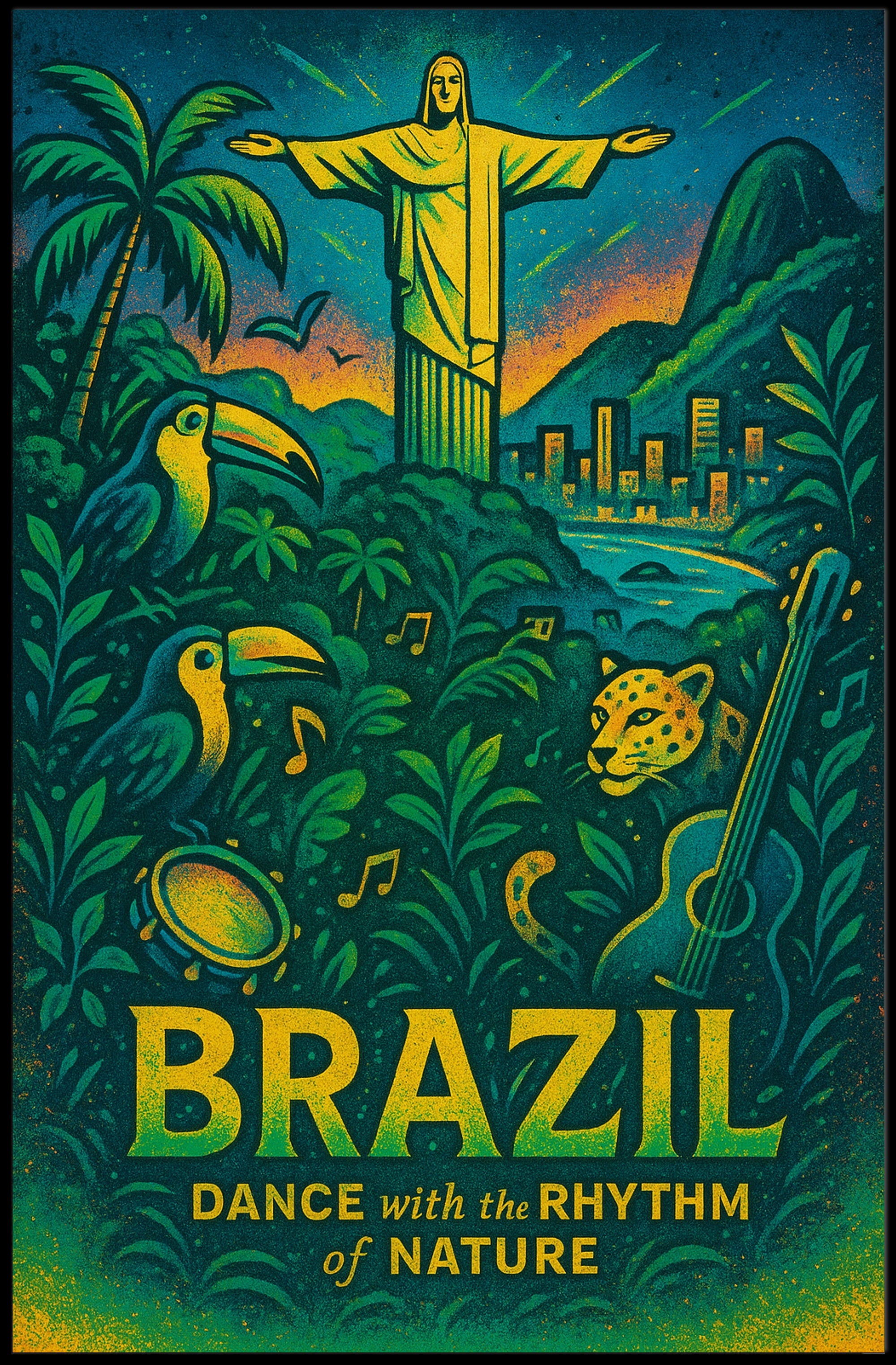 Dance with the Rhythm of Nature Poster