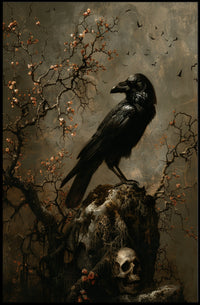The Raven's Perch Wall Art Poster for Home Decor and Nature Lovers PosterGoat