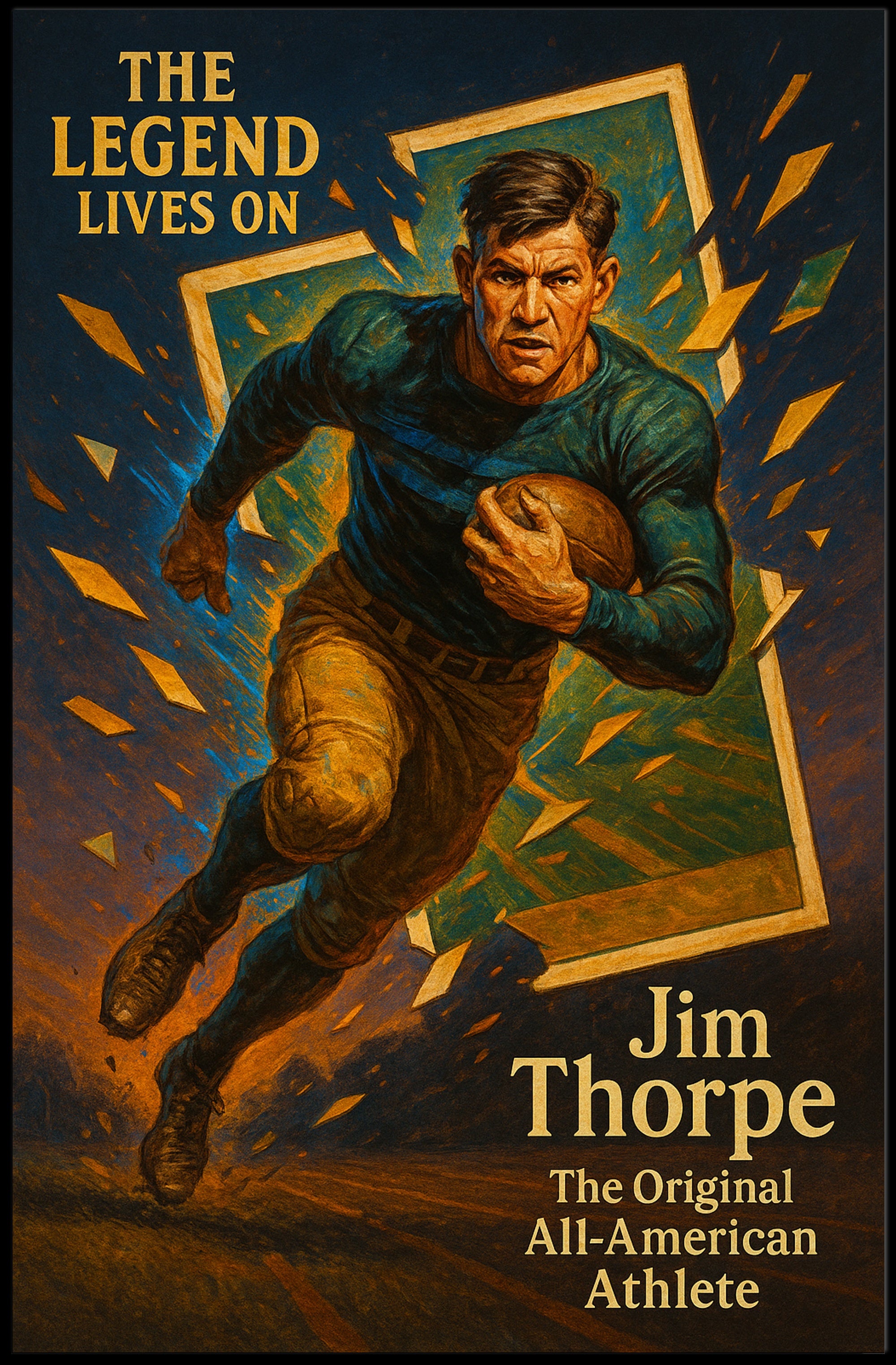 Jim Thorpe – The Original All-American Athlete Poster