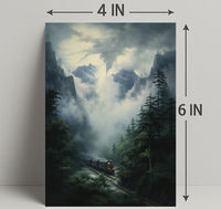 Journey Through The Misty Mountains Poster PosterGoat