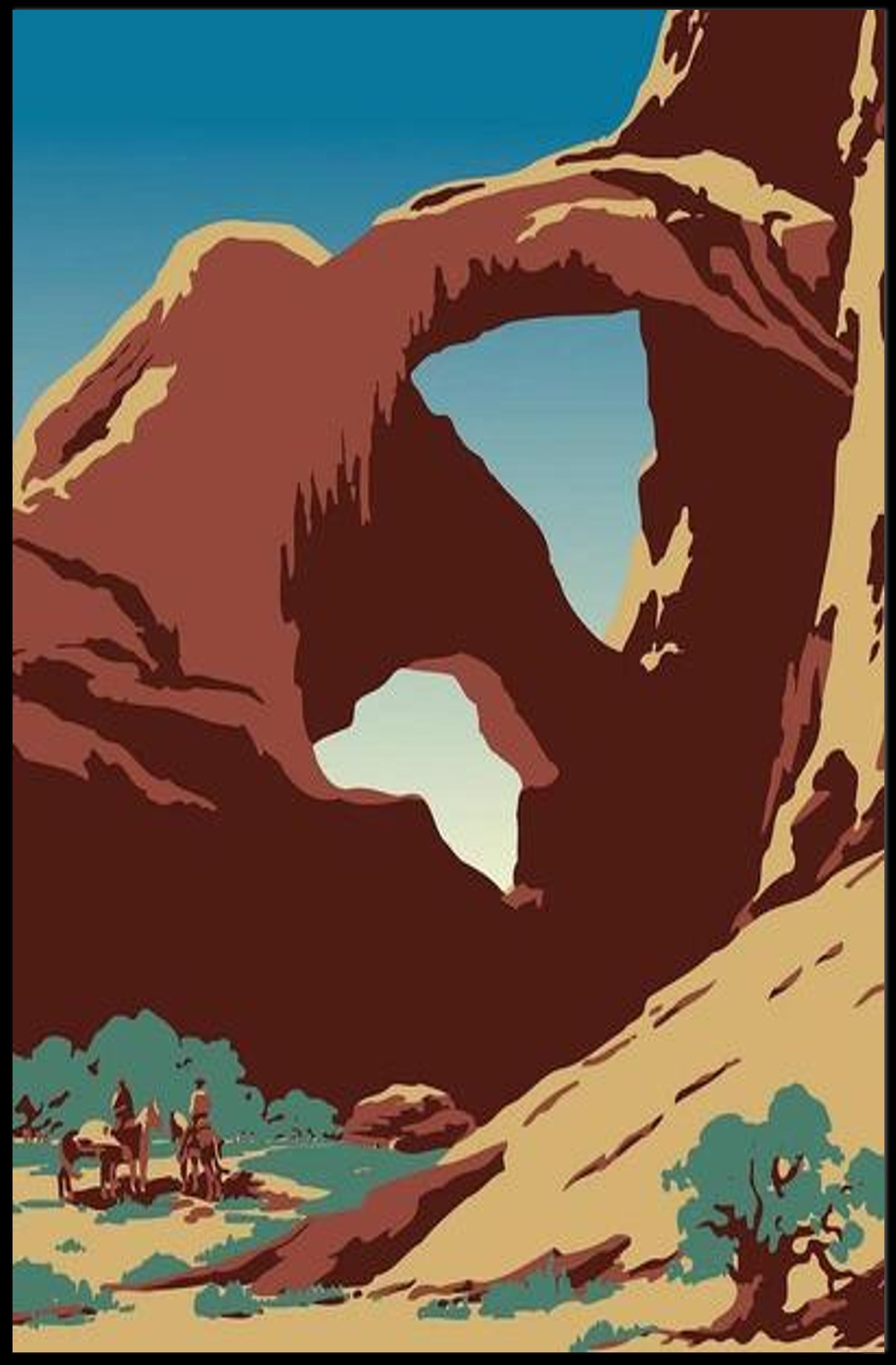 Desert Archway Poster PosterGoat