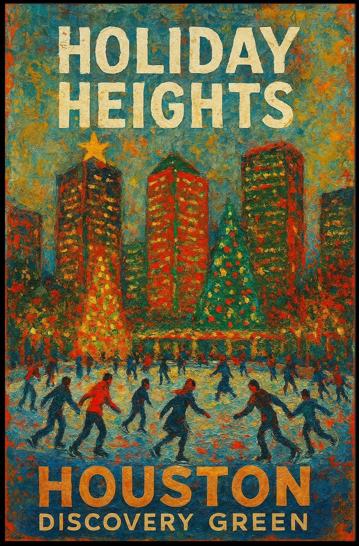 Holiday Heights At Houston Discovery Poster