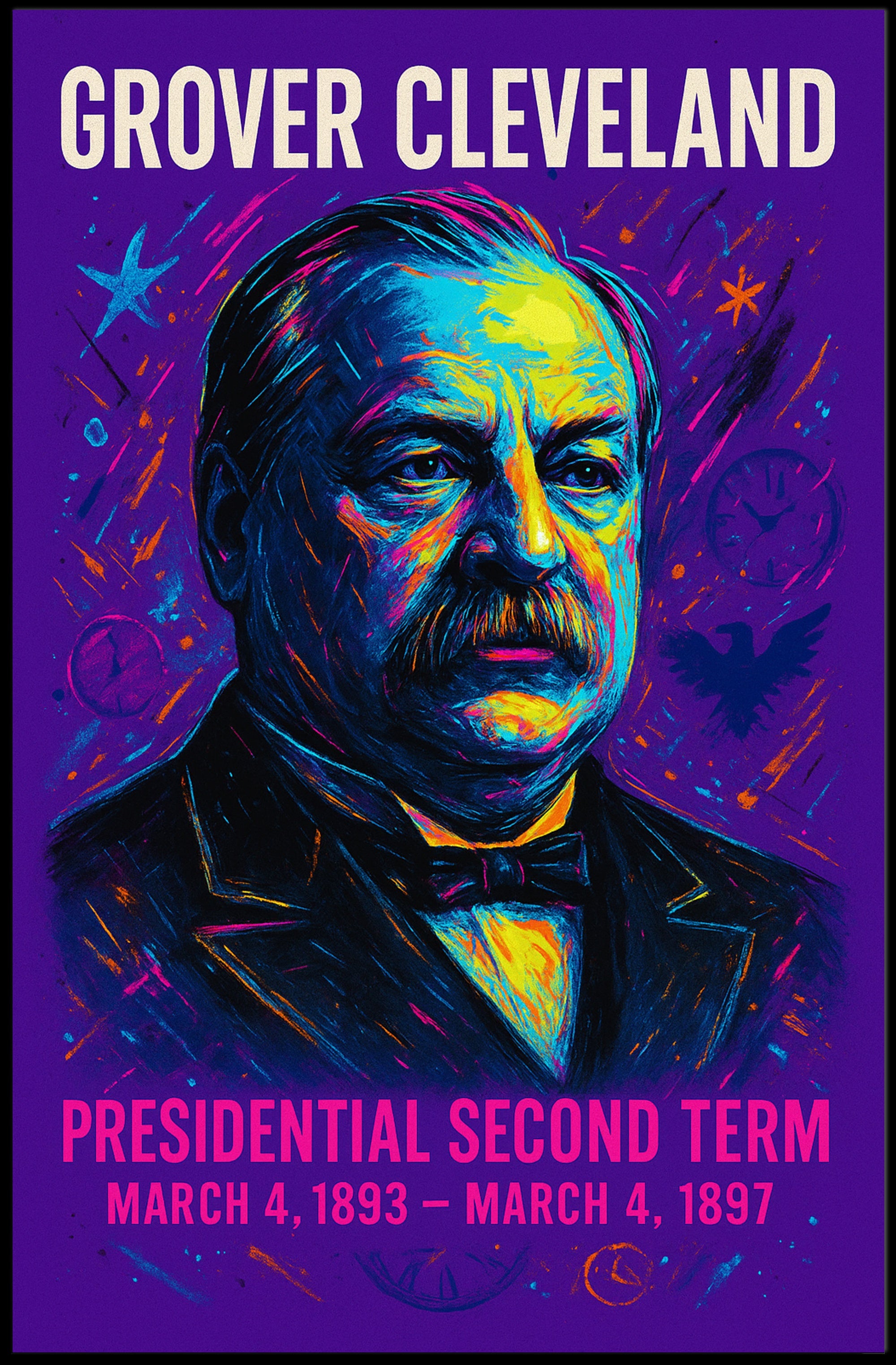 Grover Cleveland Presidential Second Poster