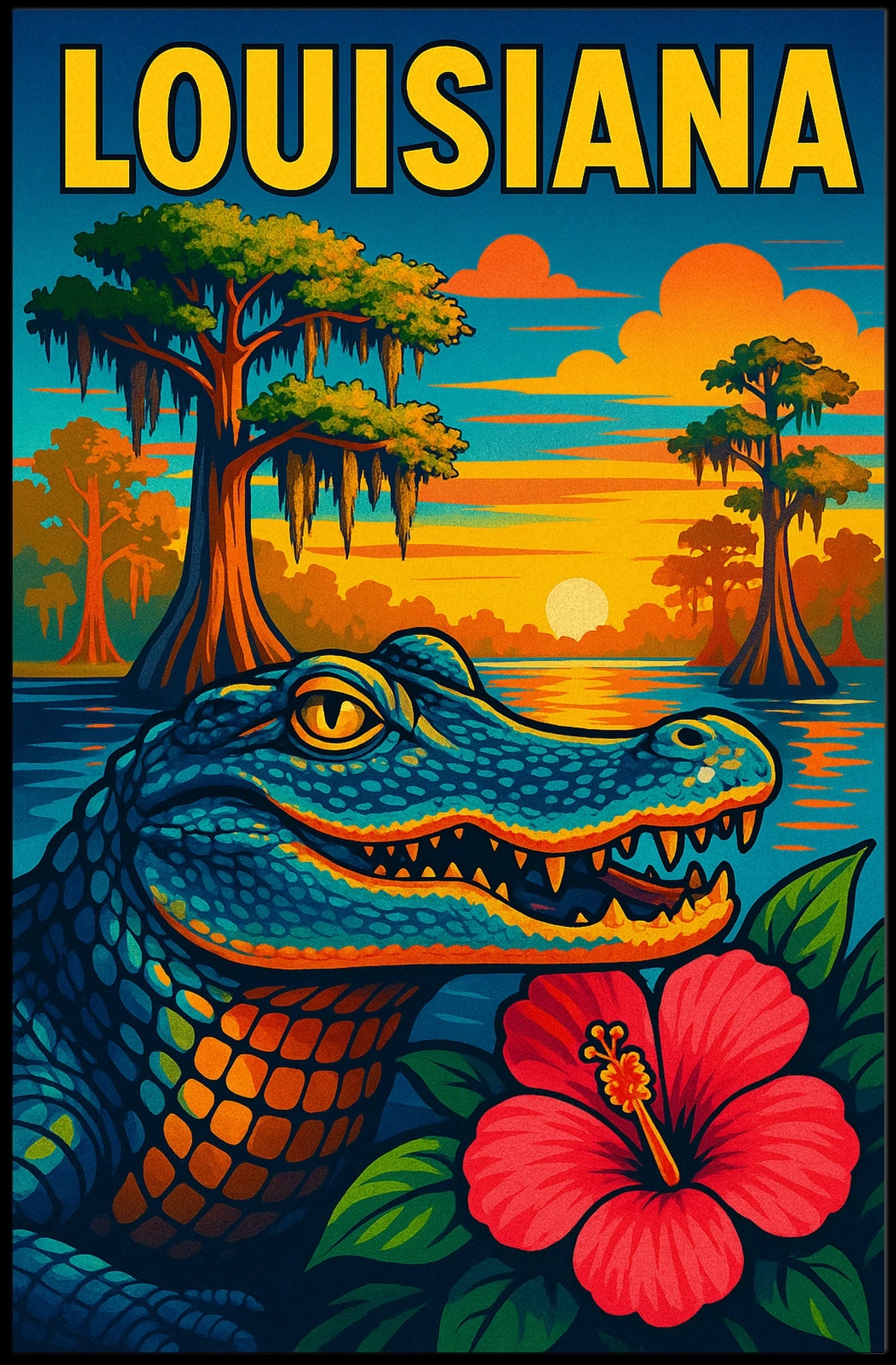 Louisiana Wildlife Poster