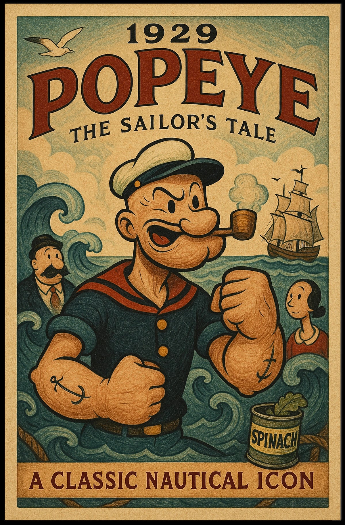 Popeye 1929 Art Poster POP-92