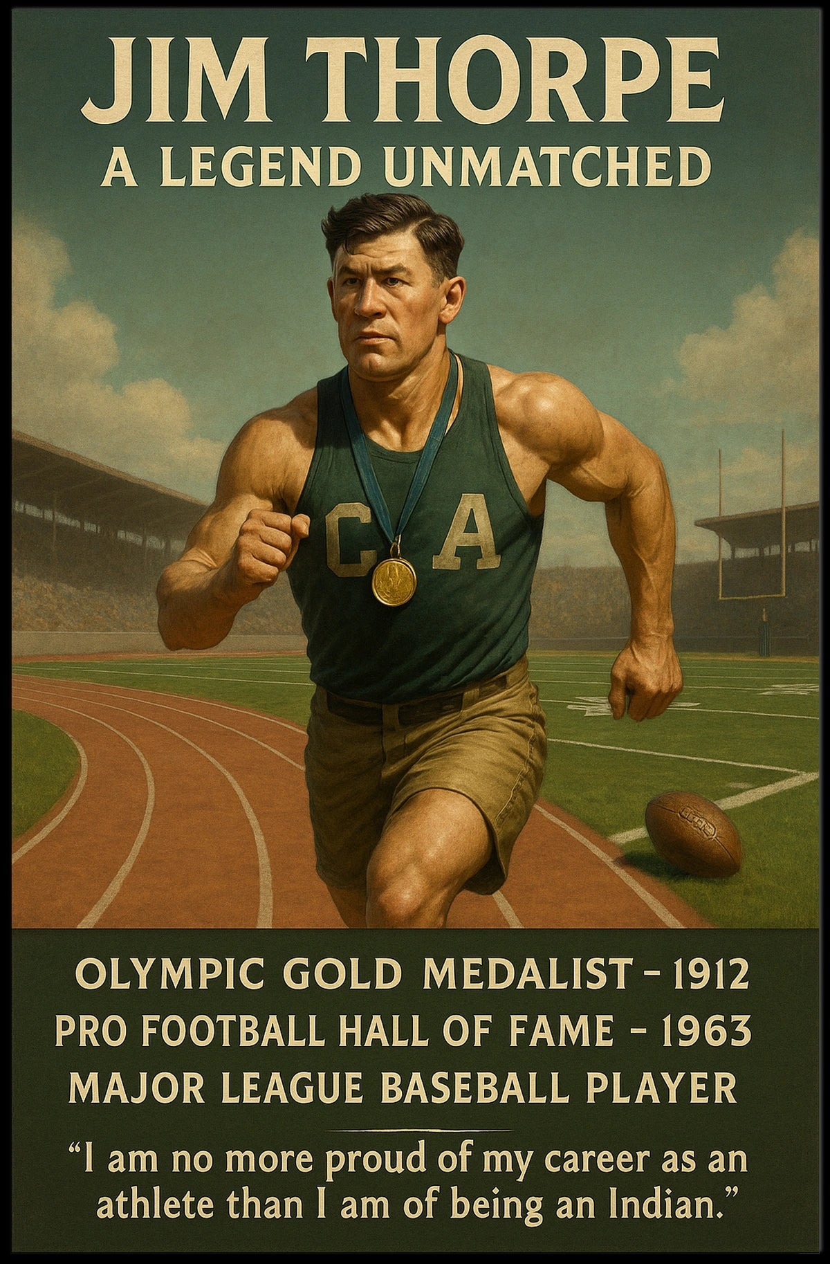 Jim Thorpe A Legend Unmatched Poster