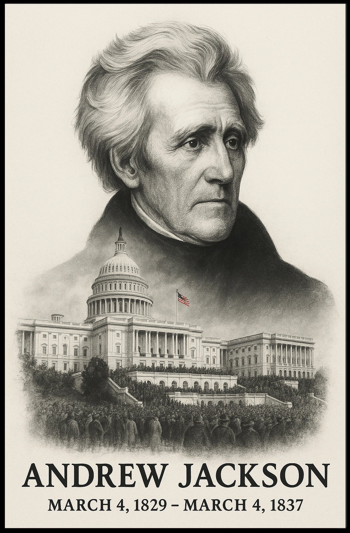 Andrew Jackson 7th President of the United States Reflections Poster