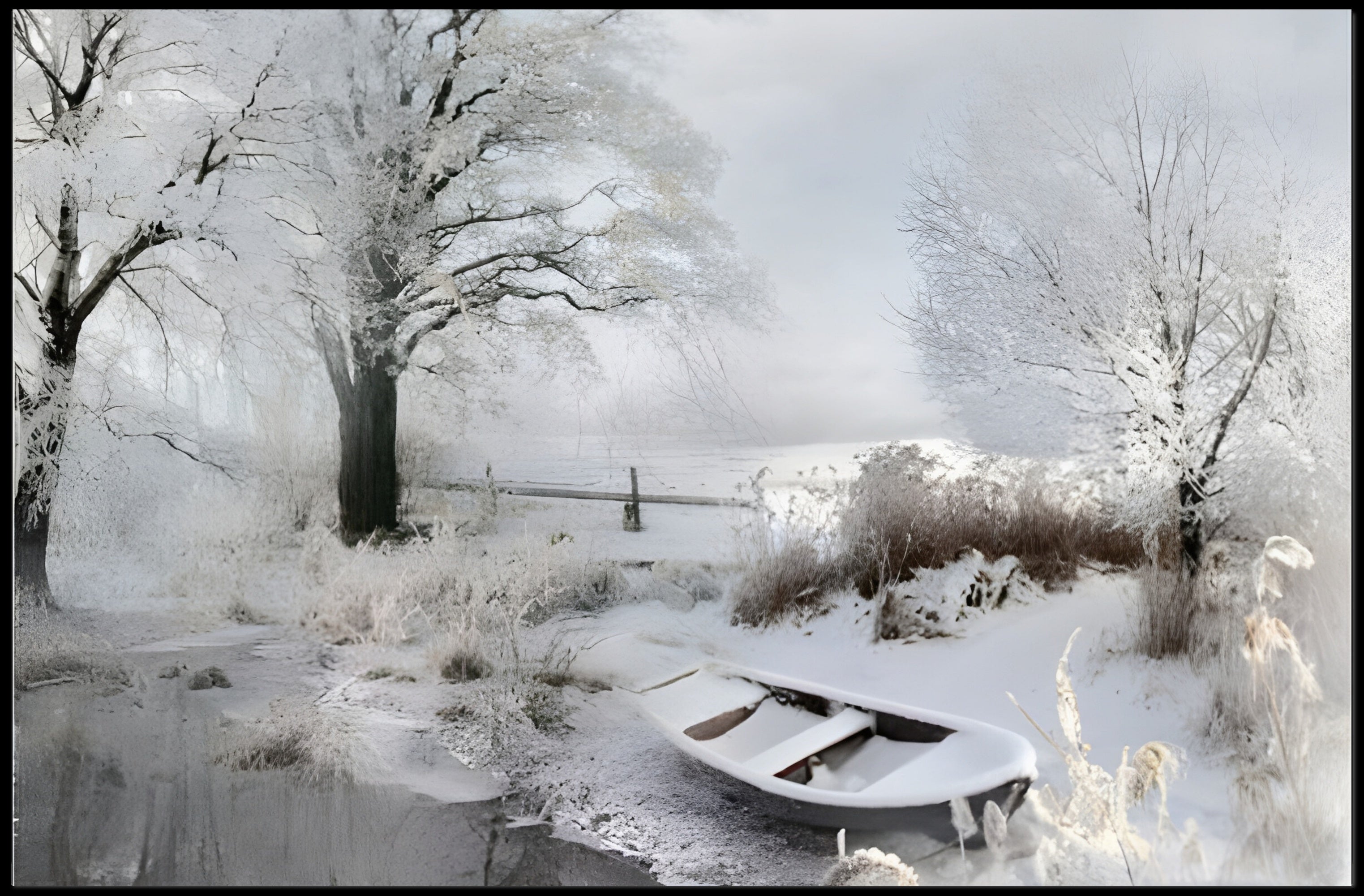 Winter's Silent Embrace Poster