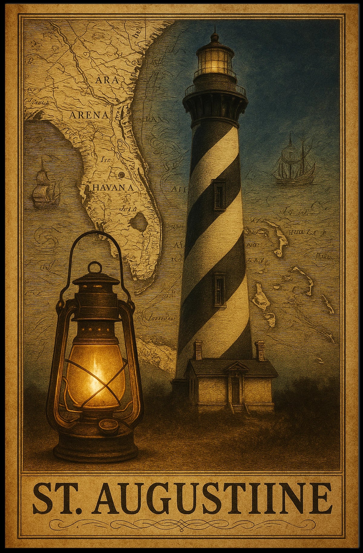 St. Augustine Lighthouse Poster