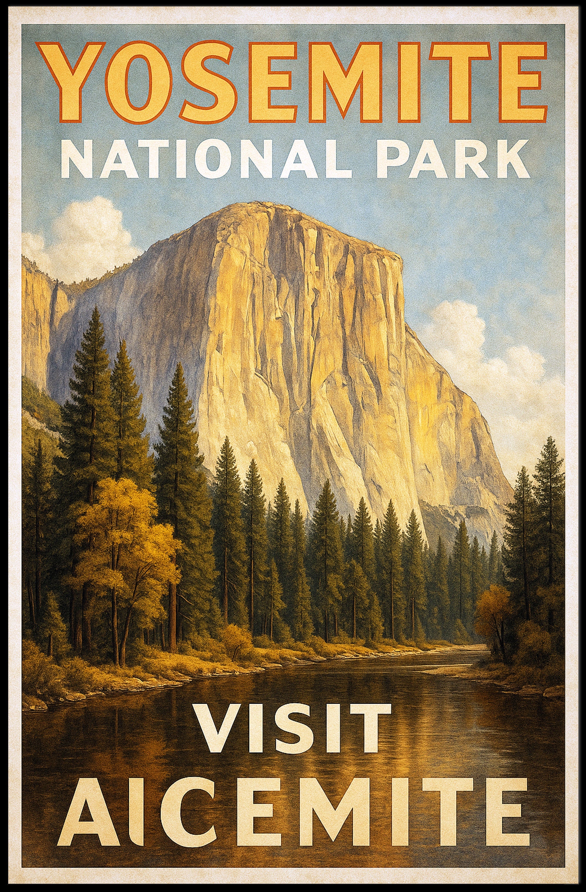 Yosemite National Park Poster PosterGoat