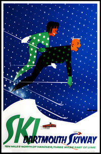 Dartmouth Skiway Vintage Sports Poster PosterGoat
