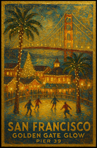 San Francisco Golden Gate Glow Poster