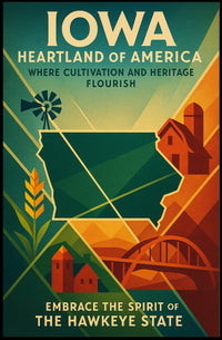 Embrace the Spirit of The Hawkeye State Poster