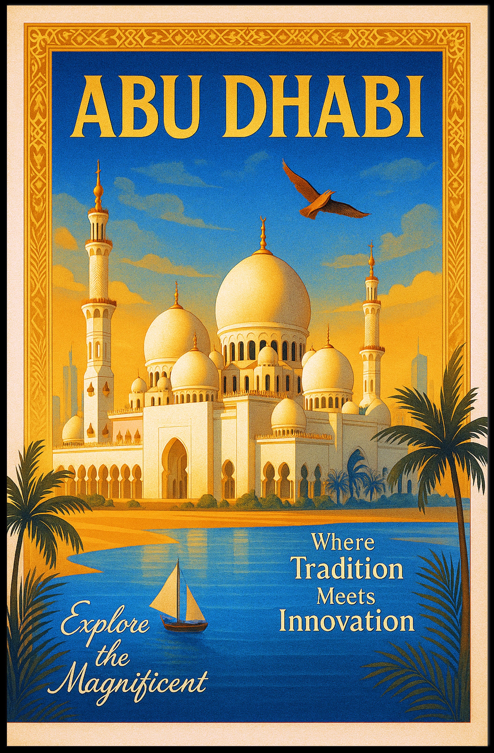 Discover Abu Dhabi Poster PosterGoat