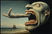 Surreal Coastal Grotesque Fantasy or Mythology Poster