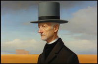 Timeless Elegance: Man in Top Hat Historical Poster