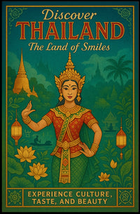 Discover Thailand The Land of Smiles Poster
