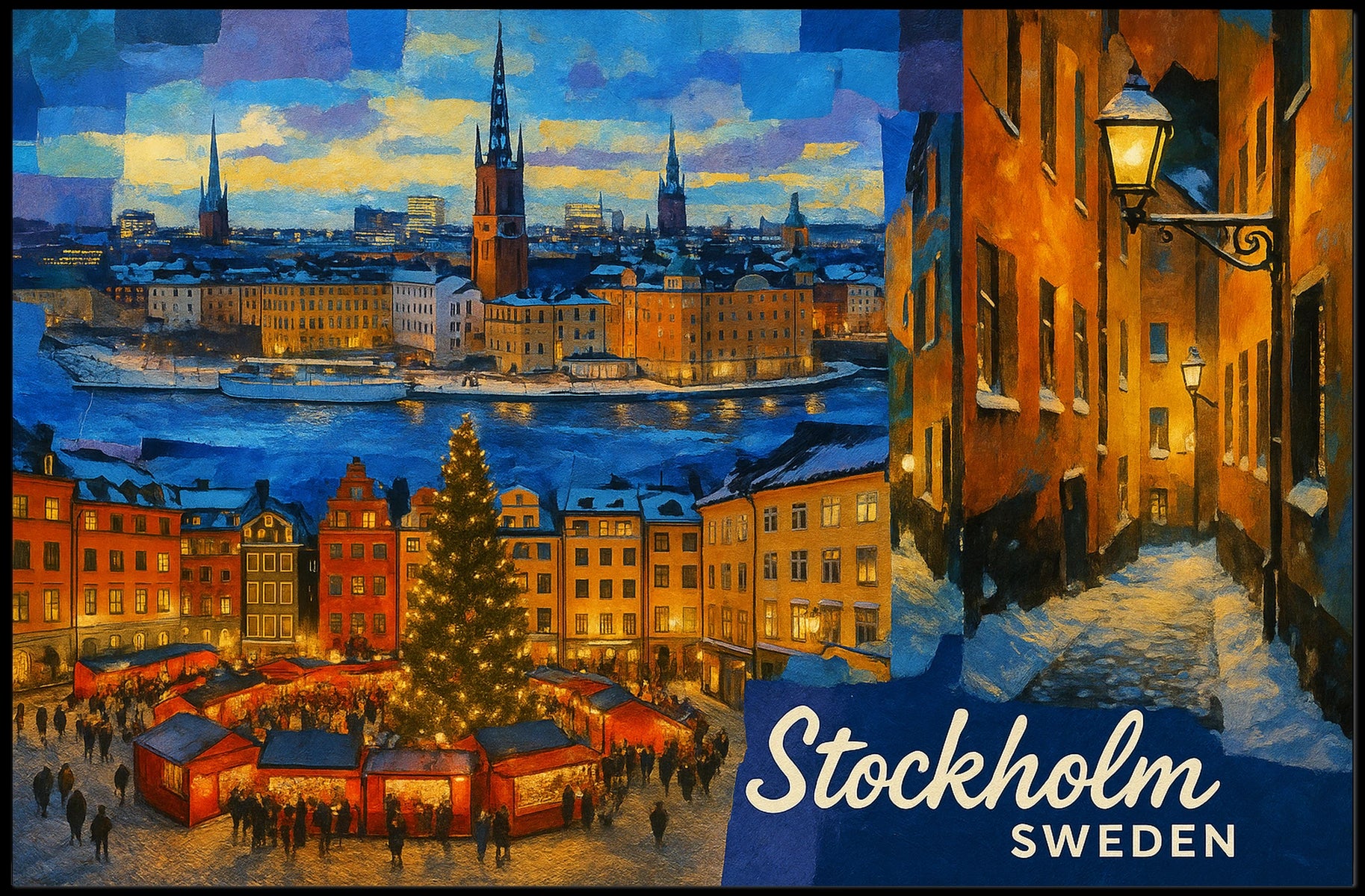 Stockholm Winter Wonderland Poster
