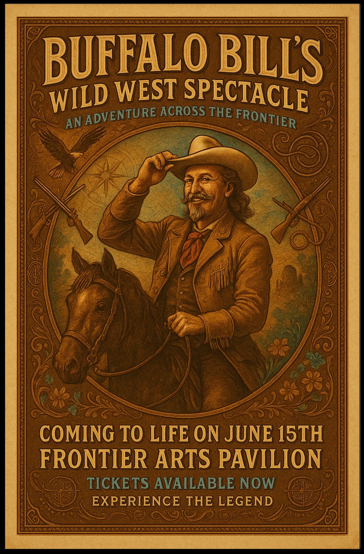 Buffalo BillS Wild West Spectacle Poster