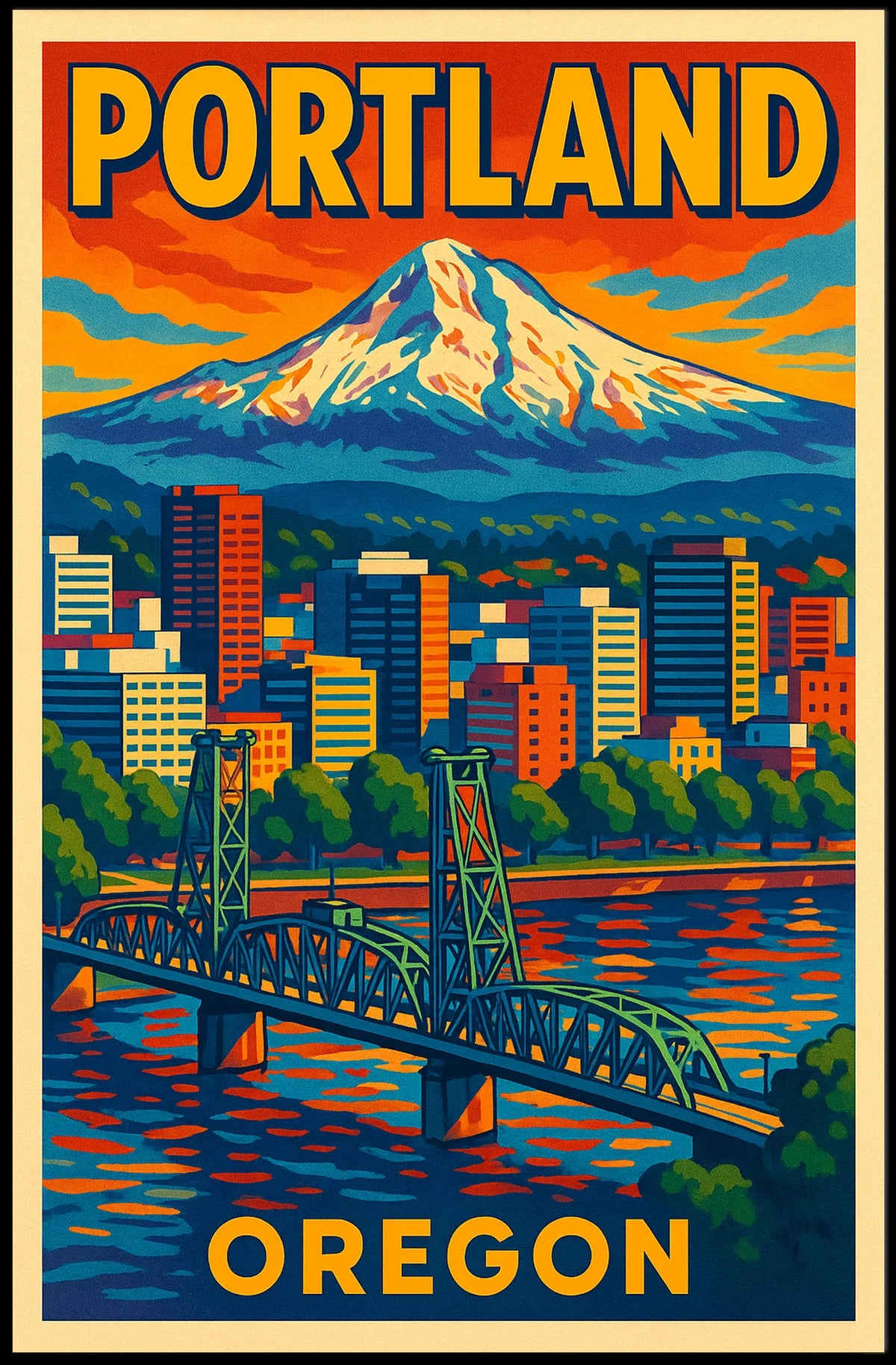 Portland, Oregon Poster