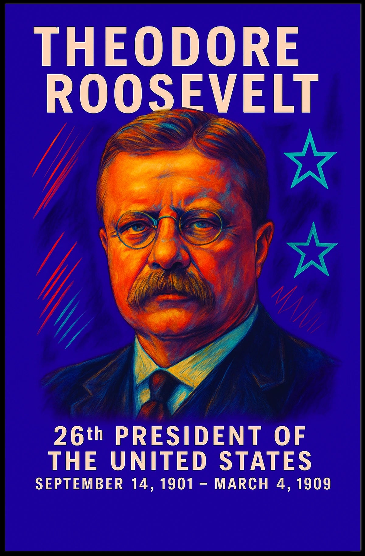 Theodore Roosevelt 26th President Poster