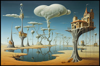 Whimsical Surreal Landscape Art Fantasy or Mythology Poster