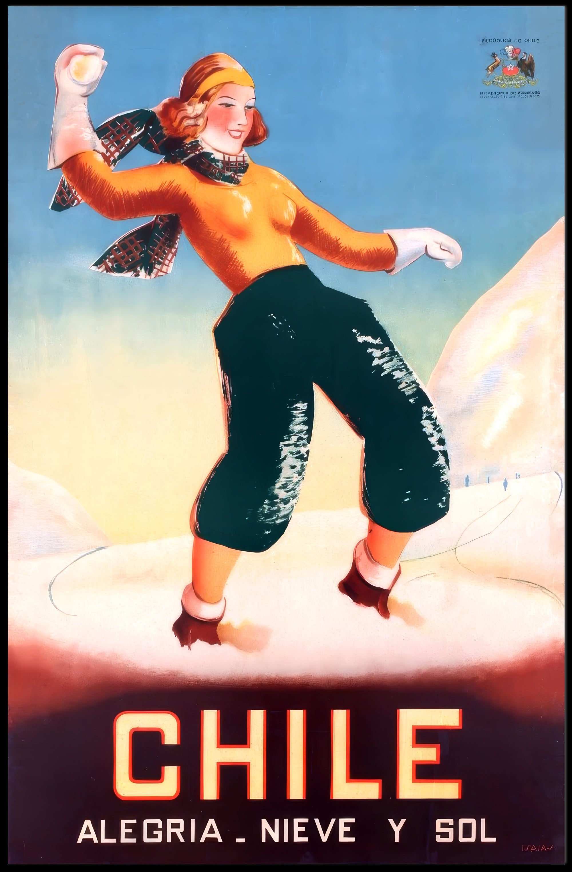 Chile: Joy, Snow, and Sun Poster PosterGoat