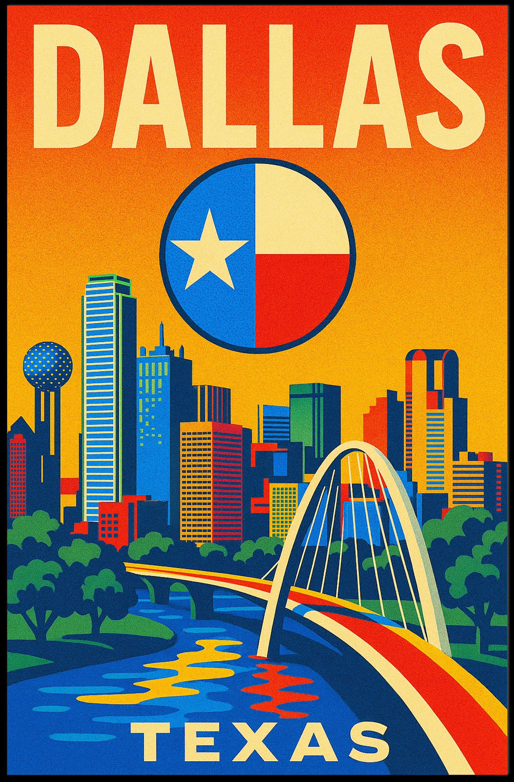 Dallas, Texas Poster PosterGoat