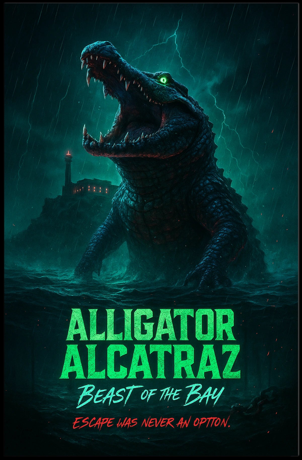 Alligator Alcatraz Beast of the Bay Poster