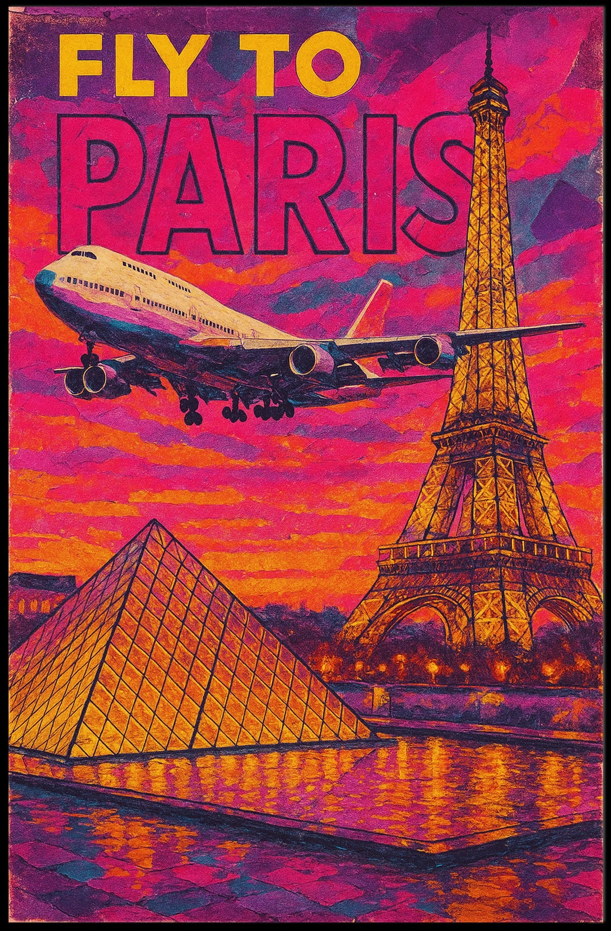 Fly To Paris Poster
