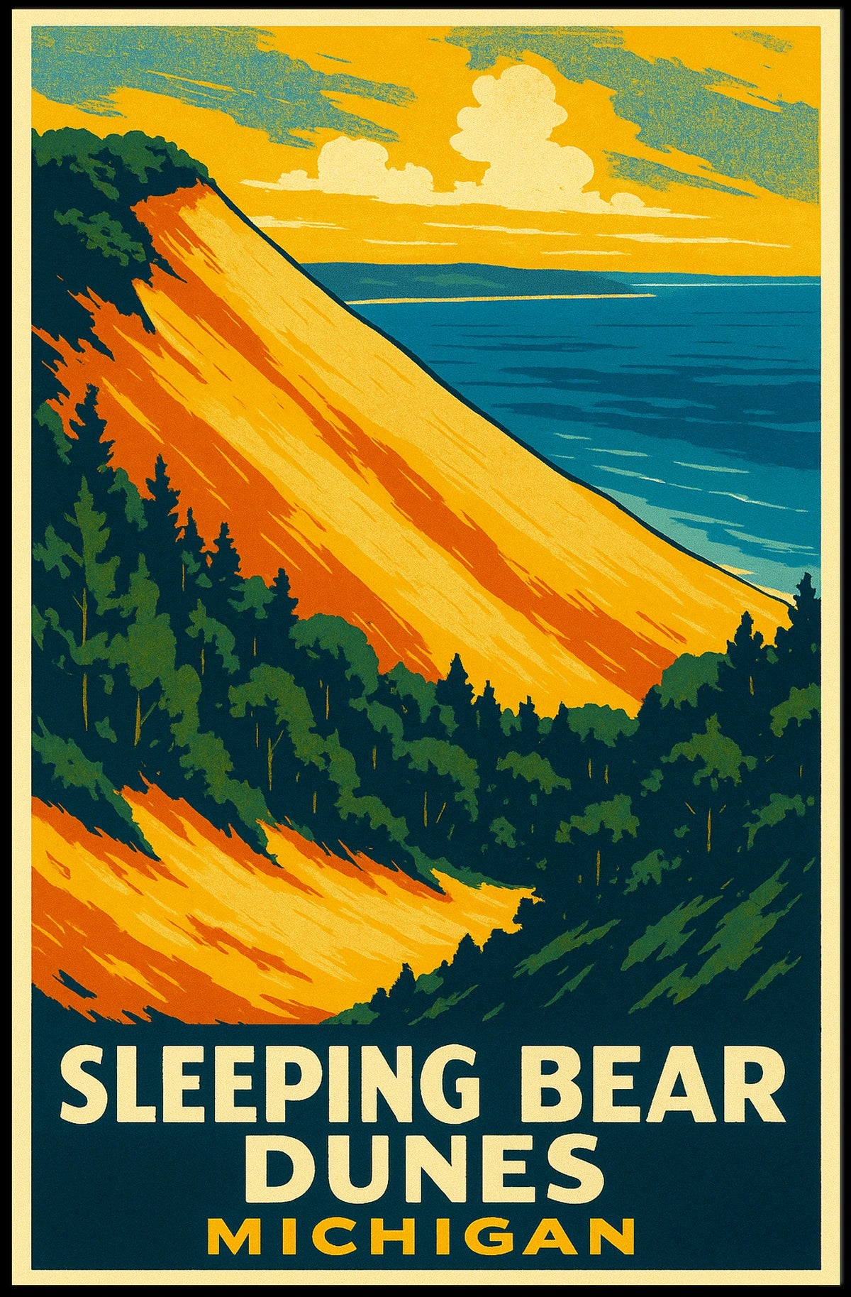 Sleeping Bear Dunes Michigan Poster
