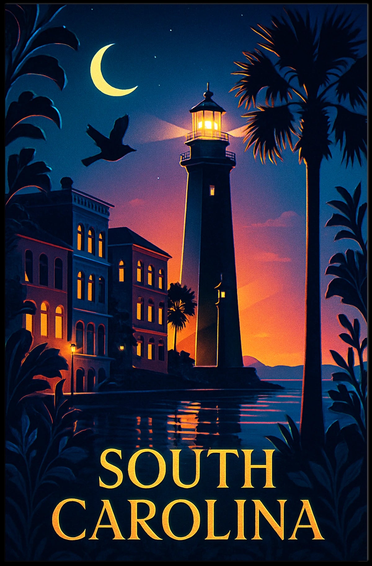 South Carolina Lighthouse Poster