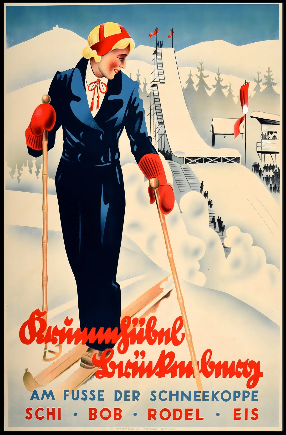Winter Sports At The Foot Of The Poster