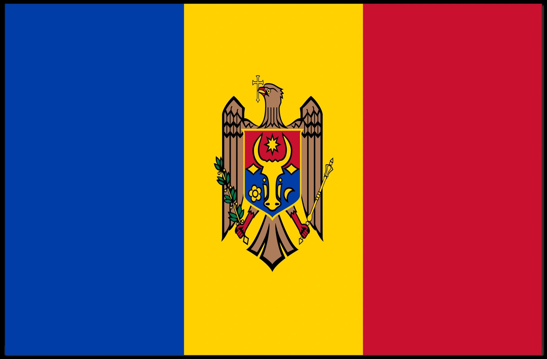 Moldova, Republic of Flag Poster