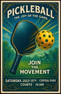 Pickleball The Joy of the Game Poster