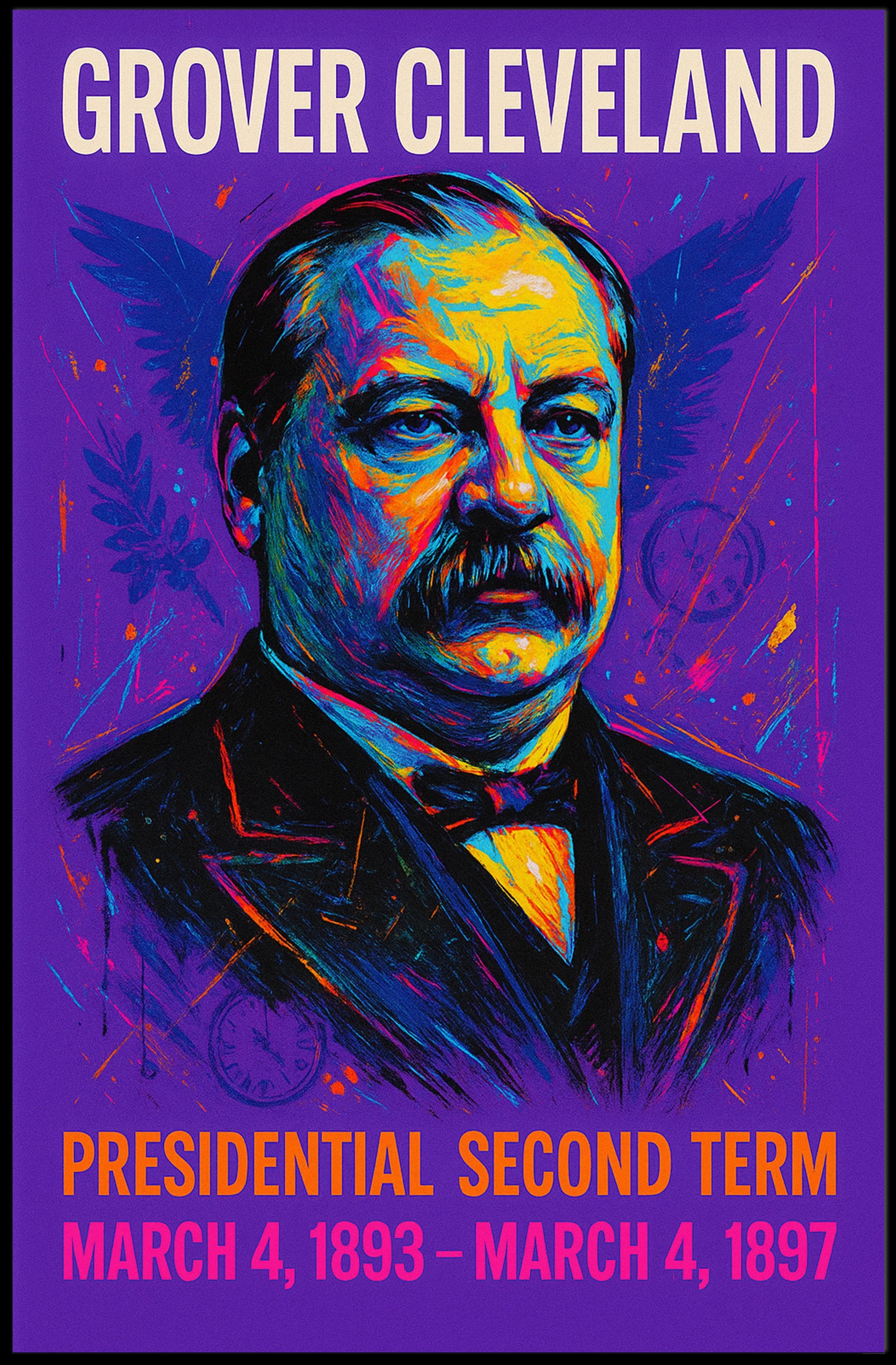 Grover Cleveland Presidential Second Poster