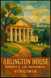 Arlington House Robert E. Lee Memorial Poster