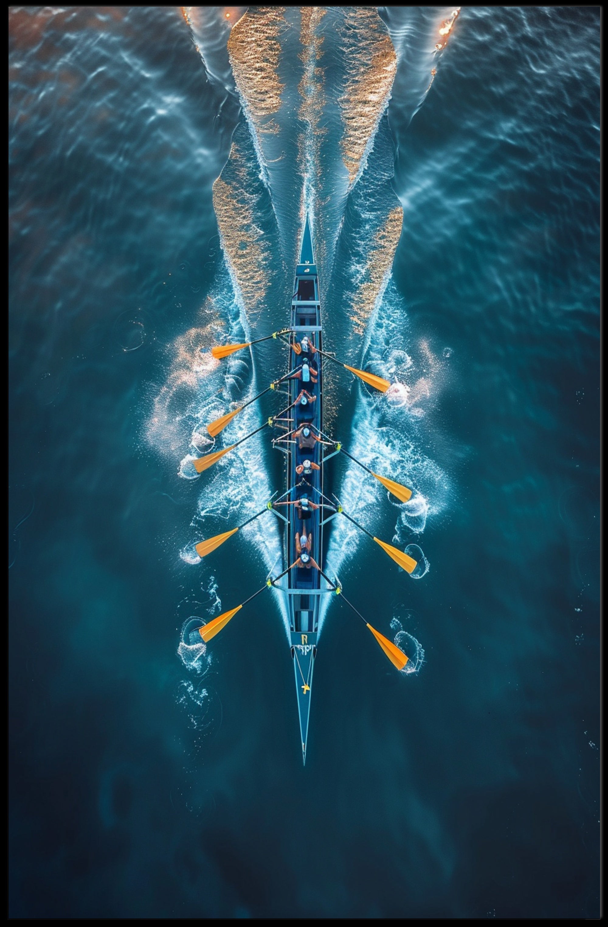 Rowing In Harmony Poster PosterGoat