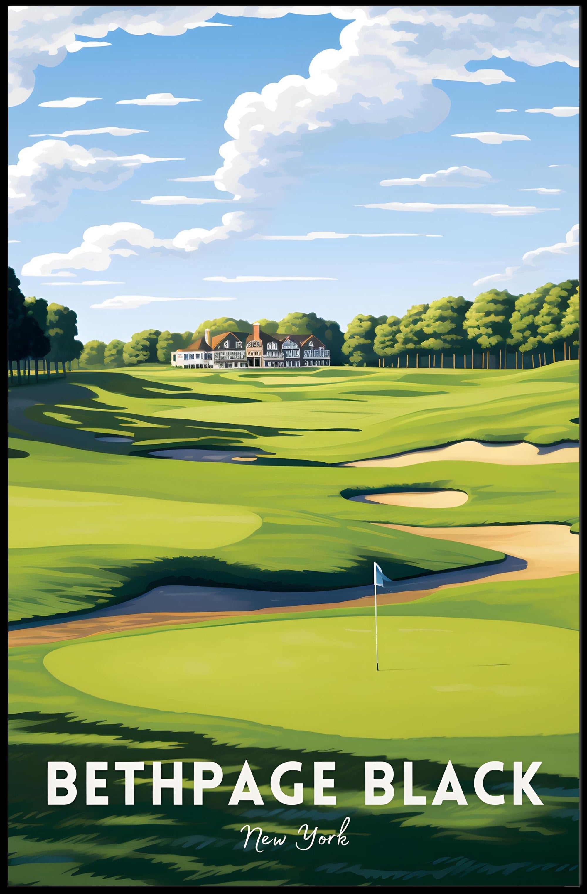 Bethpage Black Golf Course Sports Poster