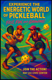Experience the Energetic World of Pickleball Poster