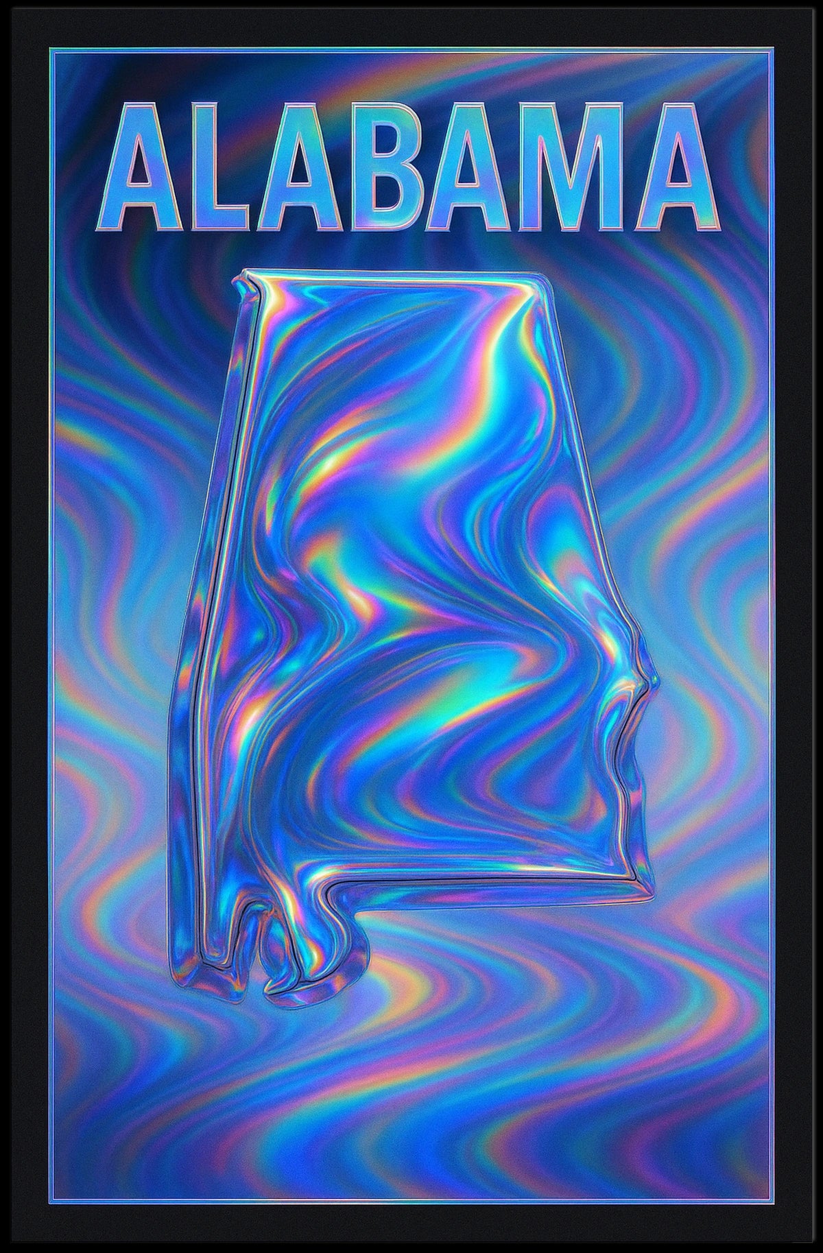 Alabama In Vivid Hues Poster