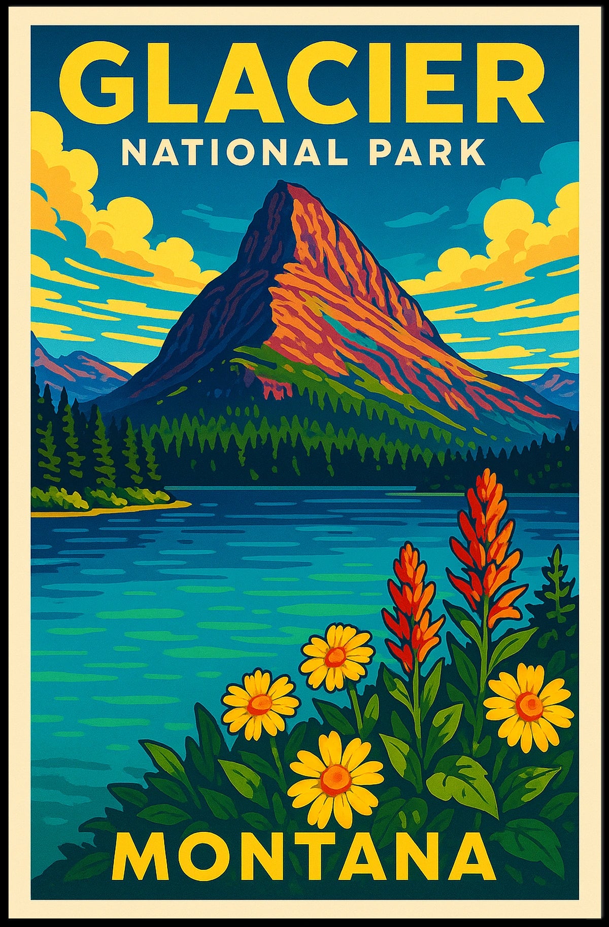 Glacier National Park Montana Poster