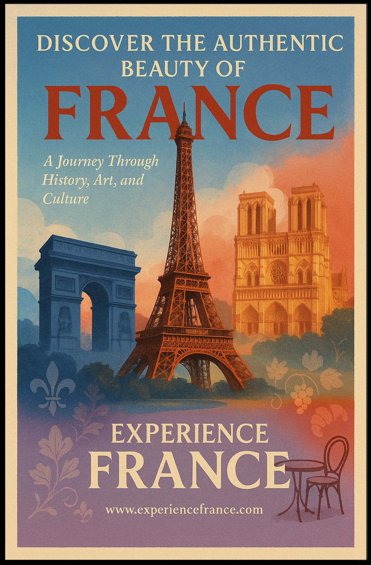 Discover The Beauty Of France Poster