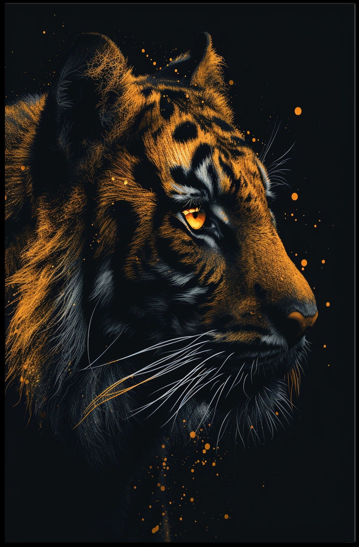 Majestic Tiger Portrait Poster