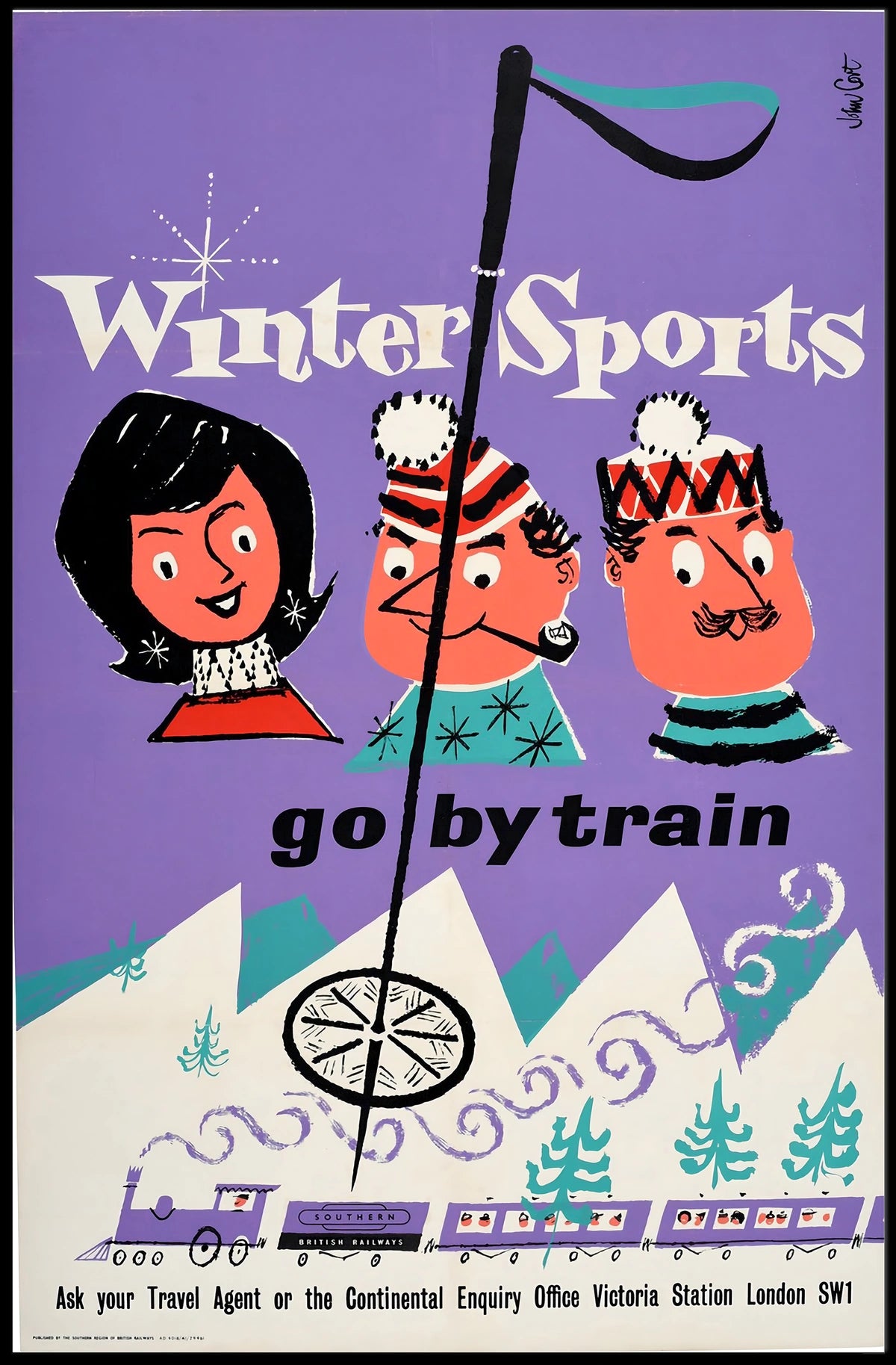 Winter Sports Travel Poster
